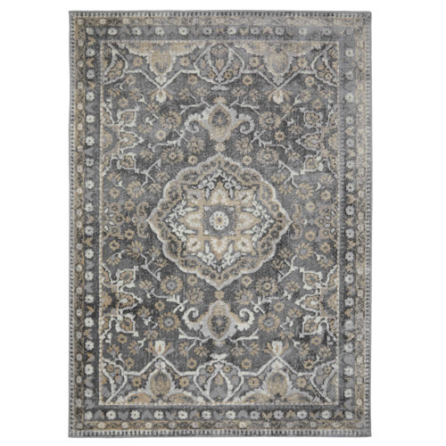 Latitude Vive Amarionna Grey/Cream Rug Wayfair.co.uk